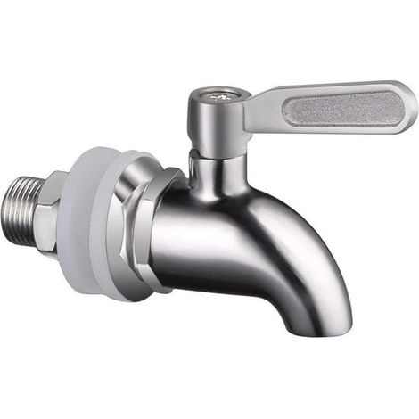 Grifo de repuesto para dispensador de bebidas de acero inoxidable 304 para barriles, perfecto para elaboración casera cerveza hostelería (16 mm) (1/5)