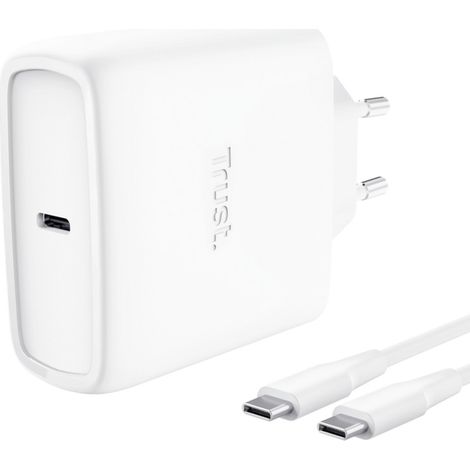 Trust Chargeur USB 65 W blanc