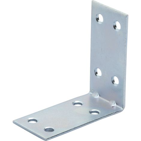 PIASTRINA DI GIUNZIONE ACCIAIO ZINCATO ANGOLARE 50 PZ.  mm.100x100