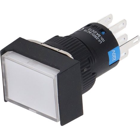 Lot de 25 micro-interrupteurs à bouton-poussoir autobloquants avec voyant lumineux pour appareils industriels 220 V 5 A (1/5)