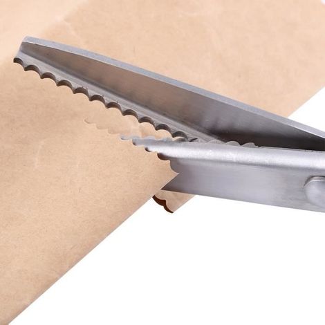 Tbest Zackenschere. Die dekorative Kante der runden/dreieckigen Zackenschere. Schere, Clipper, 3, 5, 7 mm.