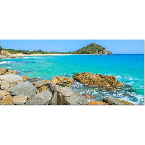 Lupia Quadro Moderno Canvas DEEP 65x143 cm CAGLIARI - COSTA REI SCOGLI