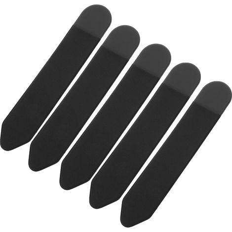 Lot de 5 Manchons Adhésifs Antidérapants en Spandex Extensible pour Stylet Tactile, Protection Noire Ultra-Fine, Accessoires Portables pour Tablette et Ordinateur Portable (1/5)