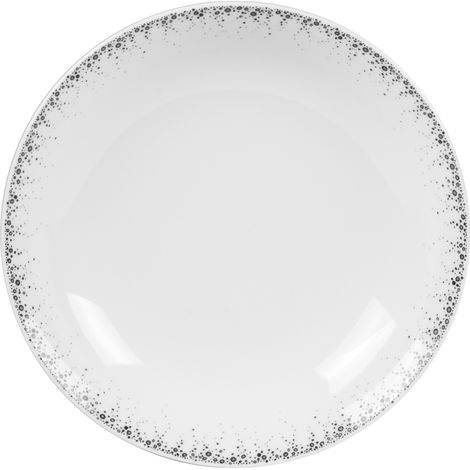 Table Passion - Assiette creuse Boréalis gris 20 cm (lot de 6)