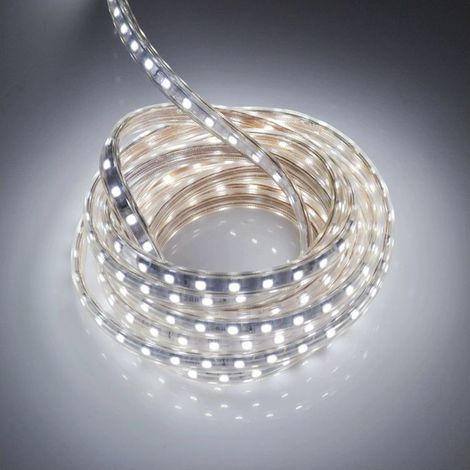 Ruban Led 7 Metres Avec Prise Européenne Ip65 étanche Bande Led, 220v Bandeau Led, Blanc Froid (1/5)