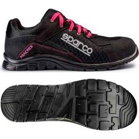Chaussure de sécurité S24 SPARCO Pratice - Noir fushia - Taille 39 - 07517