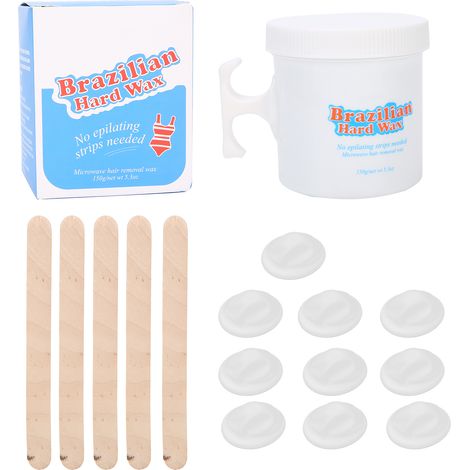 Microwave Epilatoire 150g Mixte avec 5 Bâtonnets Applicateurs + 10 Protège-Doigts (1/5)