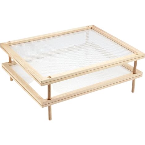 Séchoir à pâtes avec filet, séchoir à pâtes en bois, séchoir (1/5)