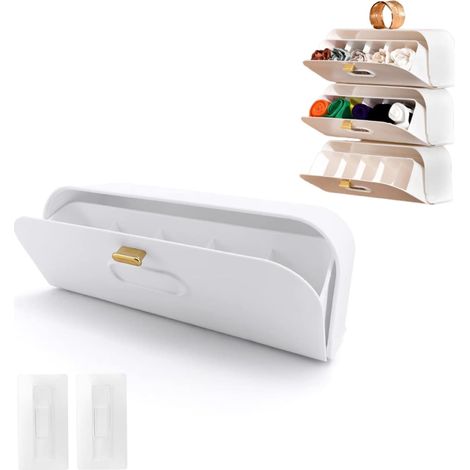 Boîte de rangement pour sous-vêtements et chaussettes - Boîte de rangement multifonctionnelle - Organiseur mural en plastique pour sous-vêtements - Convient pour ranger sous-vêtements, chaussettes et (1/5)