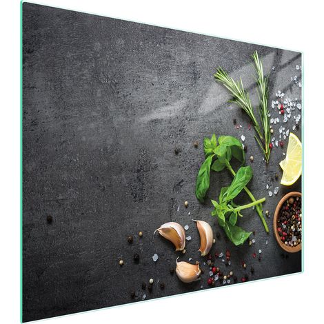 TAGLIERE IN VETRO 52x40 ARDESIA (1/5)