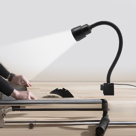 YISSALE-Magnetische LED-Arbeitsleuchte mit flexiblem Schwanenhals - Maschinenlampe mit starkem Magnetfuß, geeignet für Drehmaschinen, Fräsmaschinen, Bohrmaschinen, Schleifmaschinen und Prüfstände (1/5)