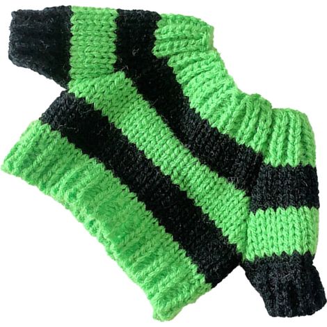 Pullover für Stoffhundepuppen, bequem, stylisch, niedlicher Weihnachtspullover für 23 cm große Spielzeugpuppen, grün-schwarz gestreift (1/5)