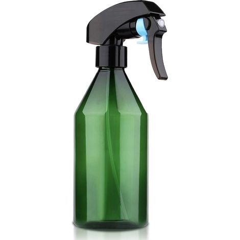 Flacon pulvérisateur rechargeable en plastique PET avec gâchette pour solutions de nettoyage et de jardinage - 300 ml - Vert, 18,5 x 6,4 cm (1/5)