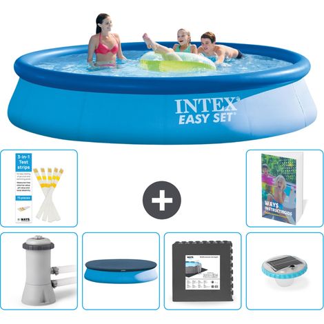 Intex Piscine Easy Set Ronde - 396x84 cm - 7-pièces S312 (1/5)