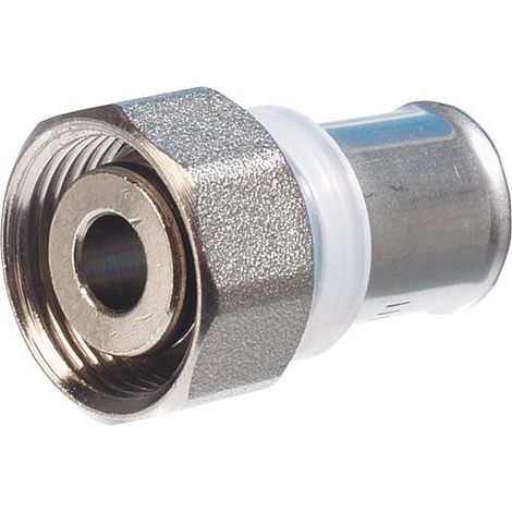 Raccord a sertir p. multi TH Raccord a vis a sertir +eurocone 20x2 - 3/4" laiton nickelé (1/4)