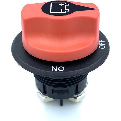 Interruptor de batería de 12V-48V 100A - Interruptor maestro de encendido/apagado para automóviles, camiones, motocicletas y embarcaciones - Ideal para instalaciones marinas y eléctricas (1/5)