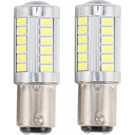 Ampoule LED haute luminosité 1157 P21/5W BAY15D avec 33 puces SMD 5730 pour feux de freinage et clignotants