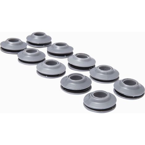 Lot de 10 oeillets auto perforants pour bâches WERKA PRO Gris