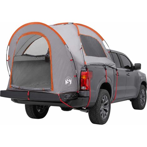 Tente de Voiture Abri Pliable en Polyester et Acier Gris et Orange 178 x 255 x 181 cm (1/5)