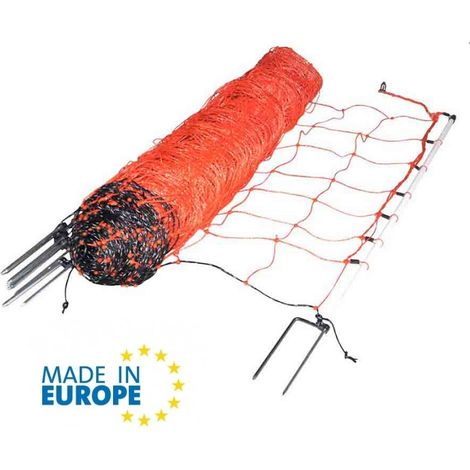 EuroNetz Rete per Ovini Arancio 90/2-14/B-50 m GALLAGHER per Recinzioni Elettriche (1/4)