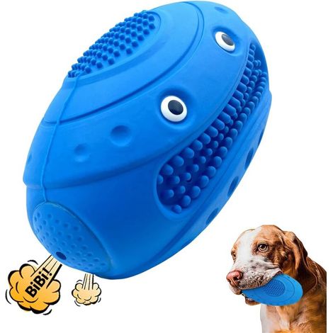 Jouet balle grinçante pour chien à mâcher agressif, jouet pour animal de compagnie indestructible et durable de 12,7 cm pour races moyennes à grandes, jouet pour chien pour l'ennui et l'excitation, jo (1/5)