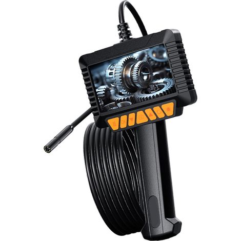 Endoscope industriel à écran haute résolution de 4,3" avec sonde de 8 mm pour l'inspection des moteurs et tuyaux automobiles 2 m, 5 m, 10 m (1/4)