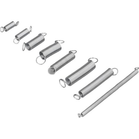 Lot de 200 ressorts de traction et de compression en acier galvanisé C75 pour entretien et bricolage (1/5)