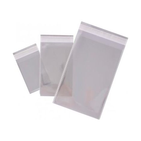 APLI Paq.100 bolsas cierre adhesivo PP 80x120mm
