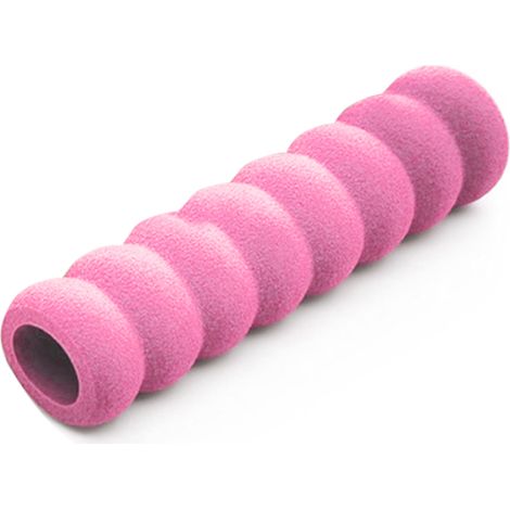 Housse de poignée de porte, protection enfant en mousse souple à motif spirale pour une protection contre le froid et la chaleur, rose (1/2)