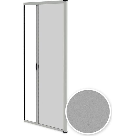 Moustiquaire porte luxe gris 7038 texturé H230 x L140