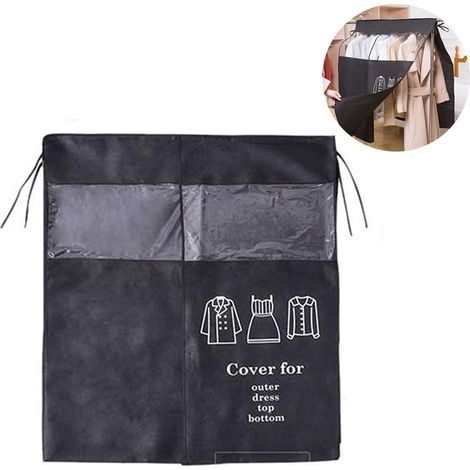 Housse anti-poussière 3D pour vêtements - Noire (1/5)