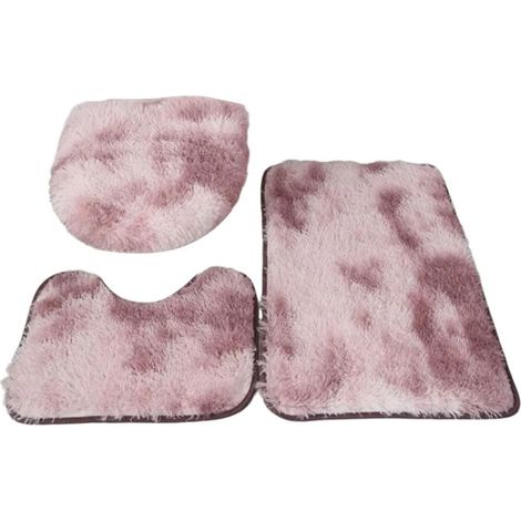 Quick-drying microfiber bath mat set (pink) (1/5)