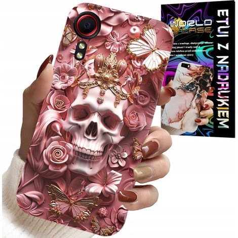 Funda para Samsung Galaxy Xcover 7: diseños femeninos y modernos, calaveras y rosas. (1/5)