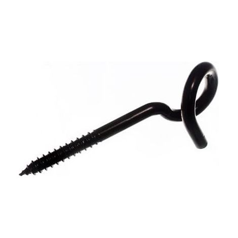 Pigtail Crochets à vis en acier japonais noir