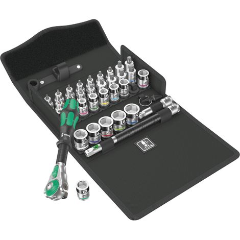 Wera 8100 SB All-in Zyklop Speed-Knarrensatz, 35-teilig, Steckschlüsselsatz (1/10)