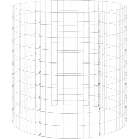 Maison Exclusive - Gabionen-Säule Rund Verzinkter Stahl Ø100x100 (1/5)