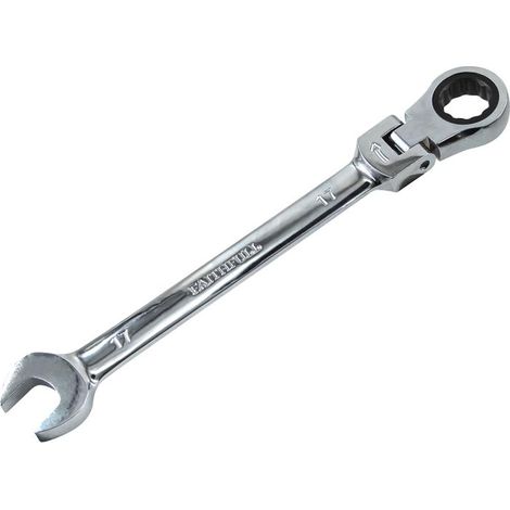 Faithfull SJW6118 18mm Ratchet Combination Spanner with Flexible Head - CV Series (1/4)