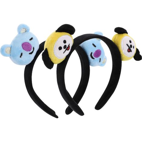 Accessoires pour Cheveux de Fête Bandeaux Tête Animale et Props Photobooth 4pcs en Tissu Chic et Adorable pour Anniversaires et Soirées (1/5)
