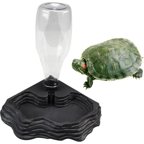 Distributeur D'eau Pour Reptiles, Abreuvoir Tortue, Automatique De Réservoir D'eau Tortue, Grenouille Terrestre Distributeur, Pour Lézard Caméléon Grenouille (1/5)