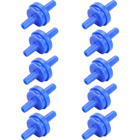 Lot de 10 clapets anti-retour pour pompe à air/oxygène, accessoires pour aquarium, compatibles avec tuyaux de 4 mm. (1/5)