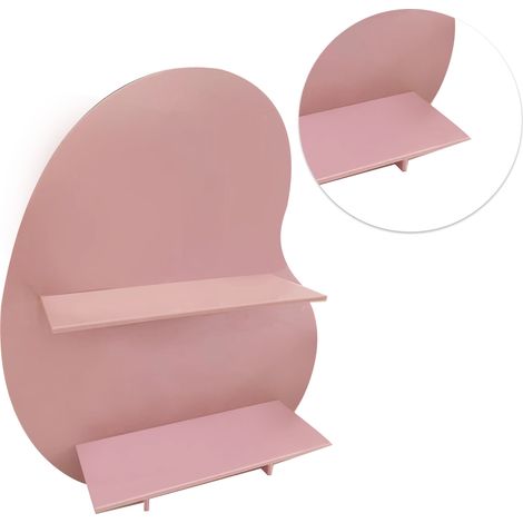 Étagère de rangement cosmétique, organisateur de maquillage pour salle de bain, chambre, dressing, bureau, rose, taille S