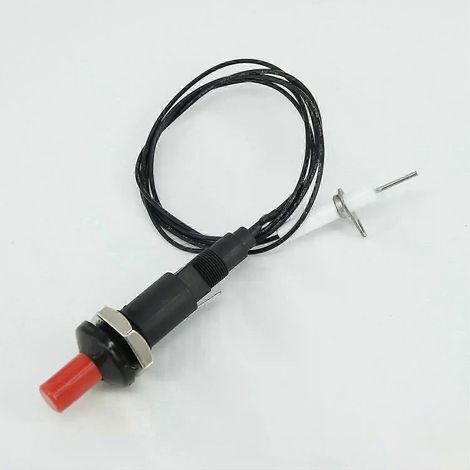 Kit d'allumage piézoélectrique avec câble de 30 cm et bouton-poussoir KSpark pour four, cuisinière, barbecue, camping et cuisine. (1/5)