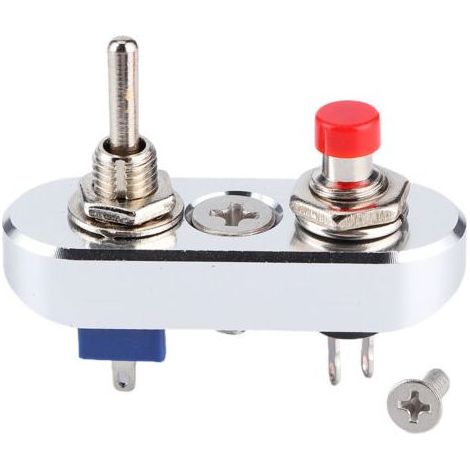 Interrupteur À Bascule - Bouton Poussoir Momentané - Réinitialisation Automatique - 220 V 3 A - Usage Industriel - 1 Pièce (1/5)
