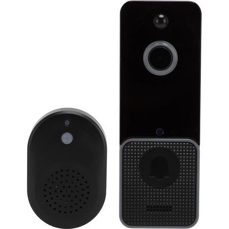 Caméra de Sonnette sans Fil, Vidéo Wi-FI HD 1080P 5G avec Nocturne, Détection de Mouvement, Changeur de Voix, Bidirectionnel, Alerte en Temps Réel pour la sécurité de (1/5)