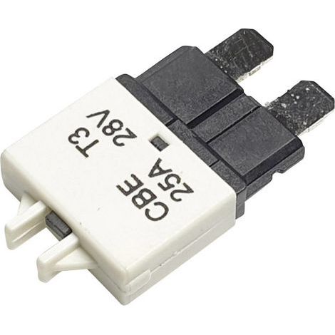 Hansor Circuit Breaker Standard, type 3, Manual Reset, 25A CBE3 Series 25A Disjoncteur pour fusible plat standard 25 A (1/5)