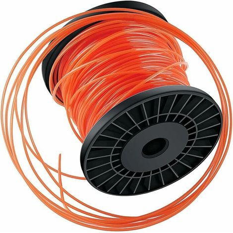 Fil de coupe en nylon 2,4 mm x 100 m, bobine en forme d'étoile pour débroussailleuse, offrant une compatibilité élevée et une performance de coupe optimale. Accessoires pour débroussailleuses de jardi