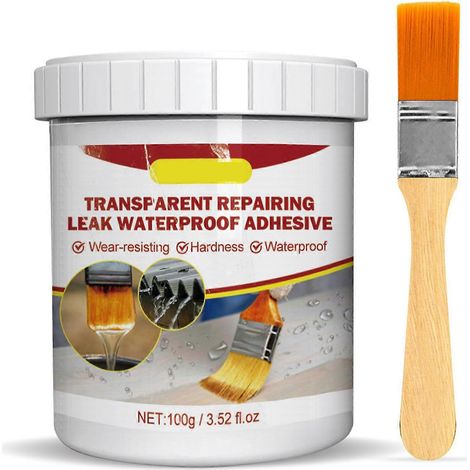 Agent de revêtement imperméable transparent, étanche, isolant, mastic brillant brossé pour sols (1/5)