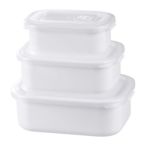 Dose MagicHome Lunchbox Set MB41, Set 3 Stk., 700/1300/2100 ml, rechteckig, öffnender Deckel