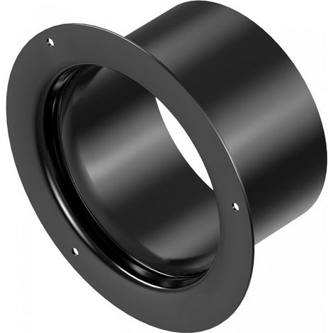 Plastic flange duct connector (145 mm) for HVAC ducts/hooks - Black,It is the ideal choice for you. (1/4)