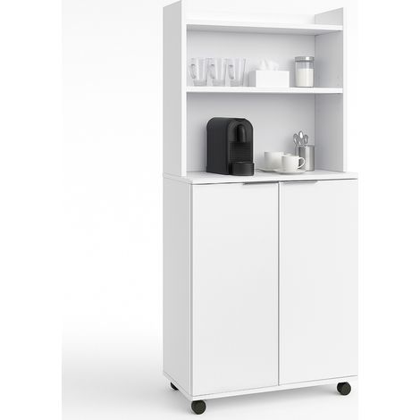 Mobile Stazione Coffee Angolo Bar Snack da Ufficio Credenza Multiuso per Caffè (1/5)